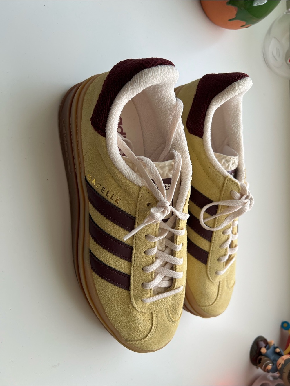 Adidas Gazelle Bold
Almost Yellow Maroon (Women's) - Picture 2 of 6